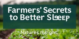 Farmers’ Secrets to Better Sleep: Nature’s Insights Farmers' Secrets to Better Sleep: Nature's Insights