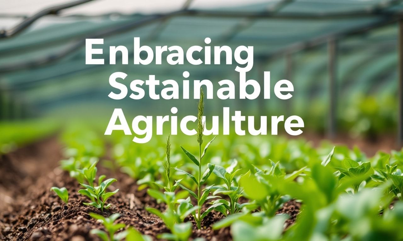 Embracing Sustainable Agriculture: Innovations and Practices for a Greener Future