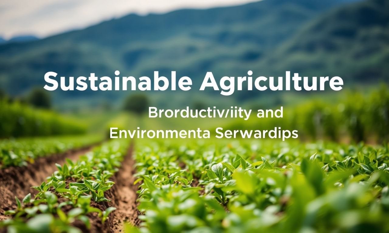 Sustainable Agriculture: Balancing Productivity and Environmental Stewardship