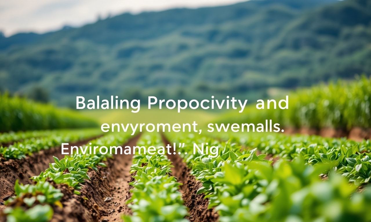 Sustainable Farming Practices: Balancing Productivity and Environmental Stewardship