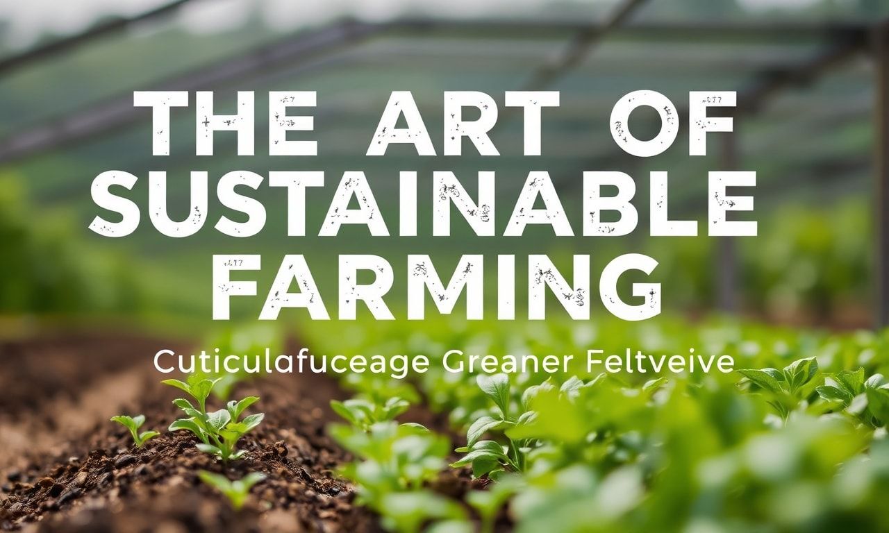 The Art of Sustainable Farming: Cultivating a Greener Future