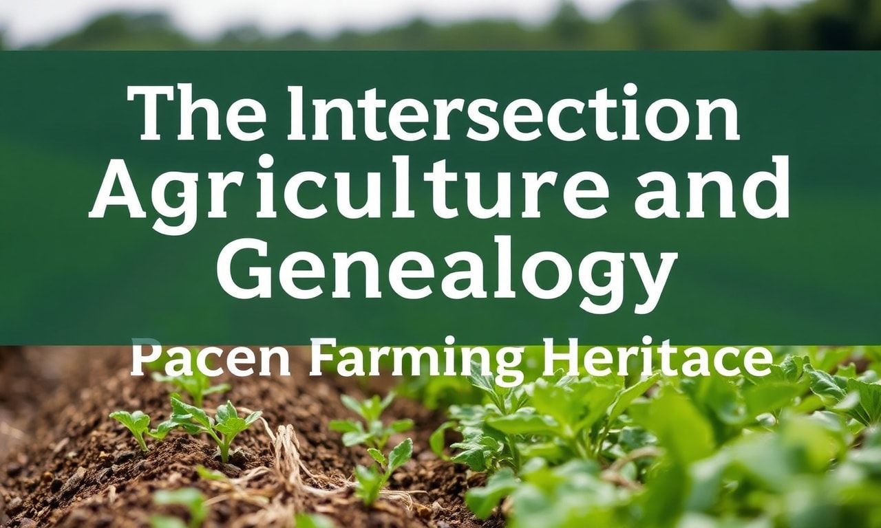 The Intersection of Agriculture and Genealogy: Tracing Farming Heritage