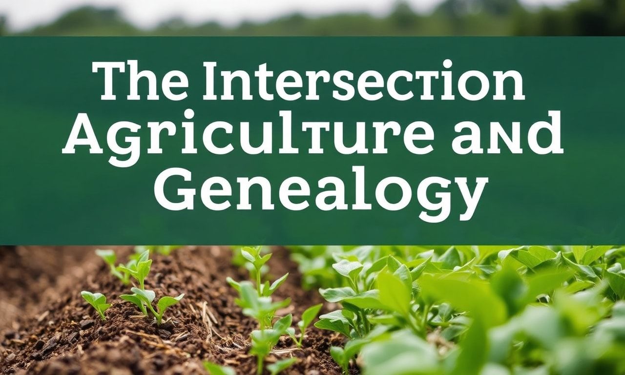 The Intersection of Agriculture and Genealogy: Tracing Farming Heritage