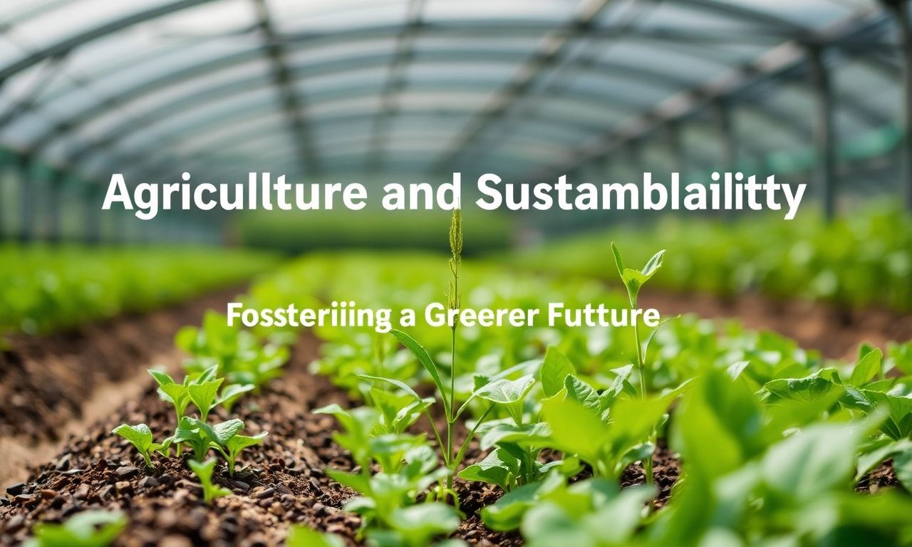 The Intersection of Agriculture and Sustainability: Cultivating a Greener Future