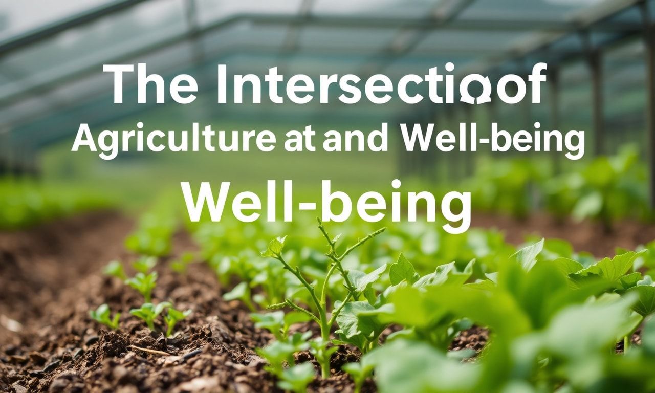 The Intersection of Agriculture and Well-being: Cultivating a Sustainable Future