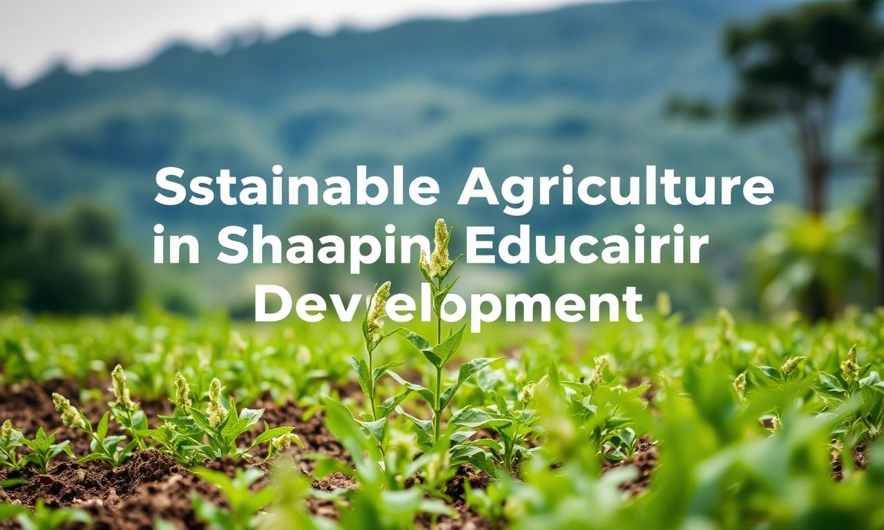 The Role of Sustainable Agriculture in Shaping Rural Education and Development
