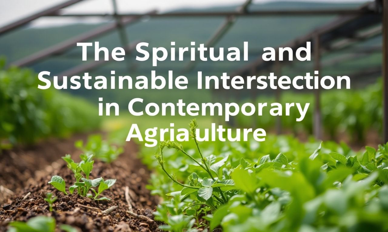 The Spiritual and Sustainable Intersection in Modern Agriculture