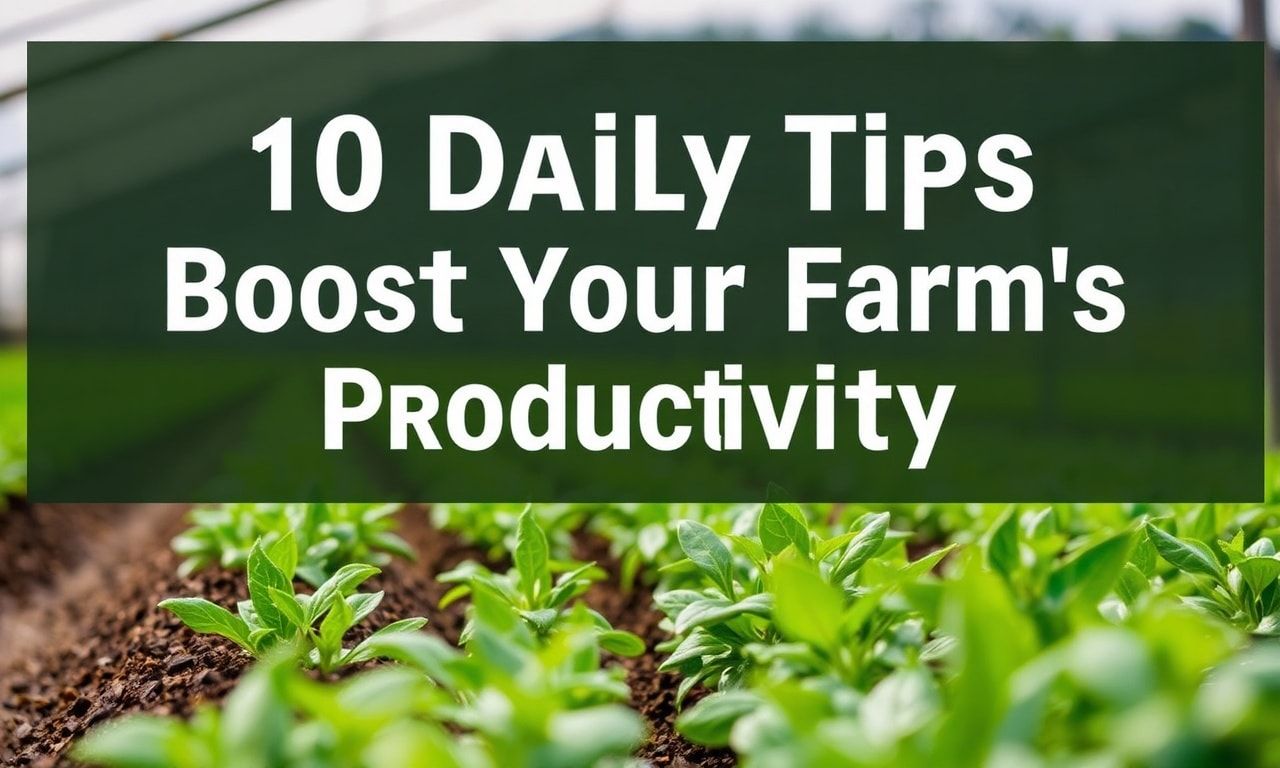 10 Daily Tips to Boost Your Farm's Productivity