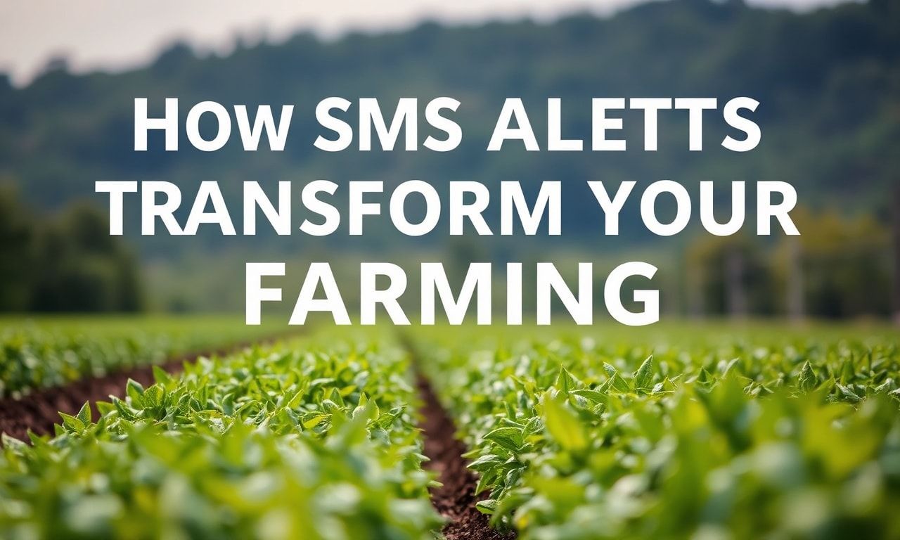 How SMS Alerts Can Revolutionize Your Farming Routine