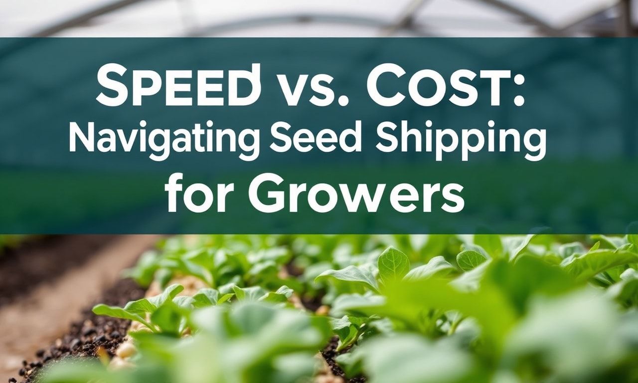 Speed vs. Cost: Navigating Seed Shipping for Farmers