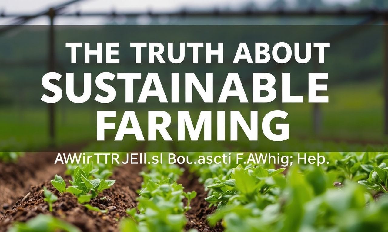 The Dirt on Sustainable Farming: Why We're All Doing It Wrong