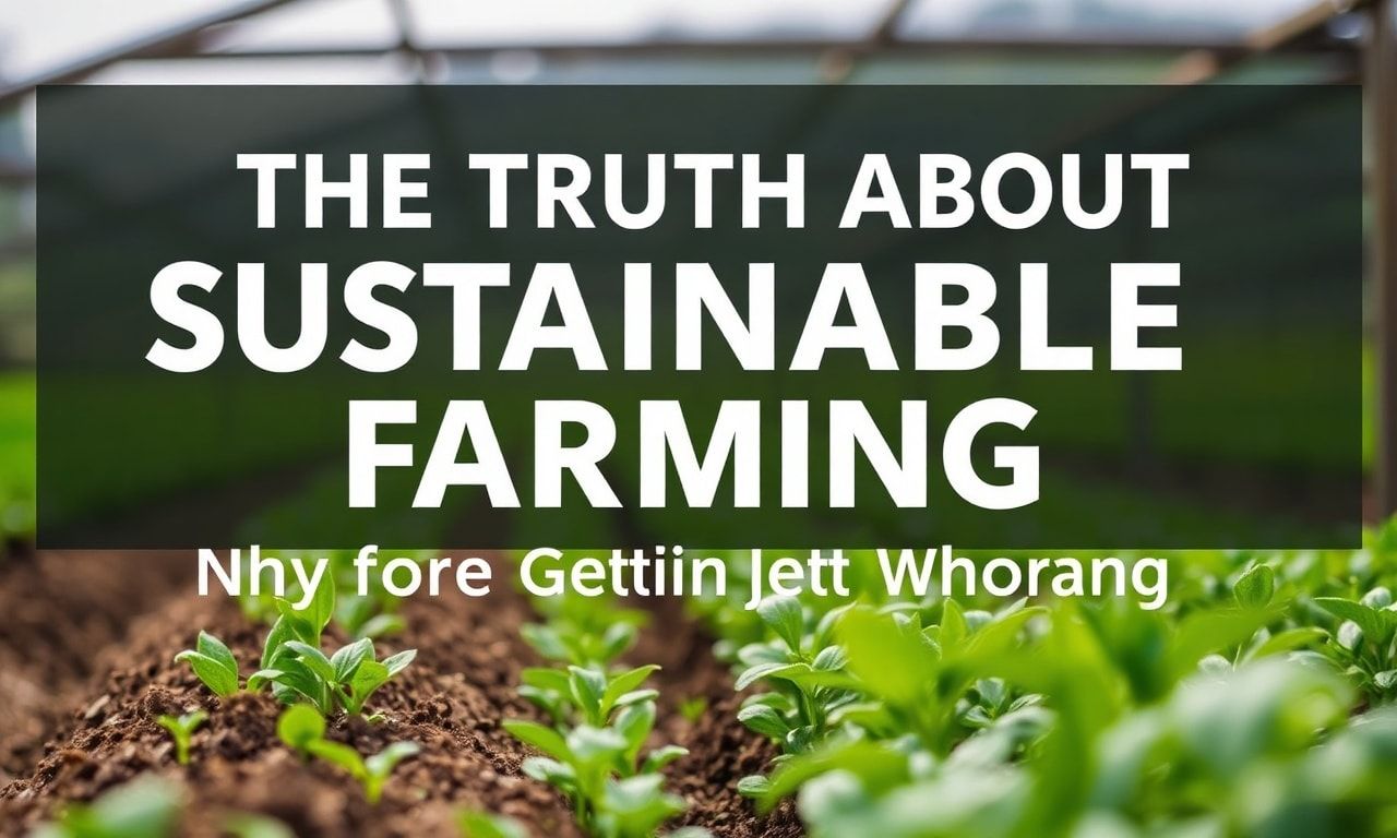 The Dirt on Sustainable Farming: Why We're Doing It Wrong