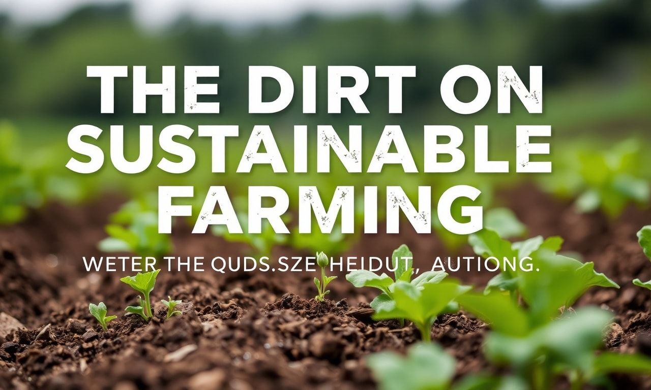The Dirt on Sustainable Farming: Why We're Still Getting It Wrong