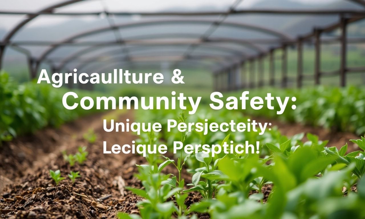 The Intersection of Agriculture and Community Safety: A Unique Perspective