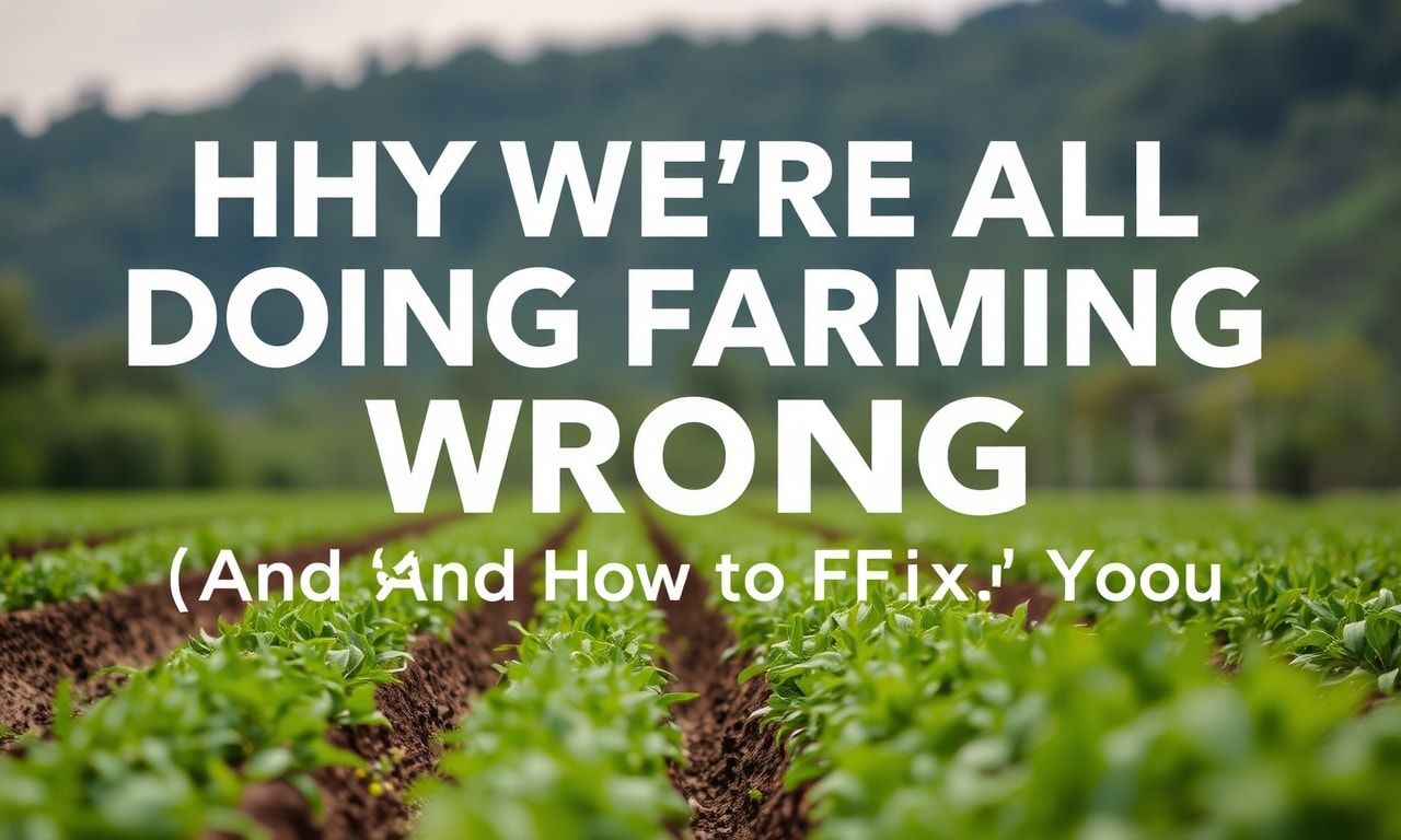 Why We're All Doing Farming Wrong (And How to Fix It)